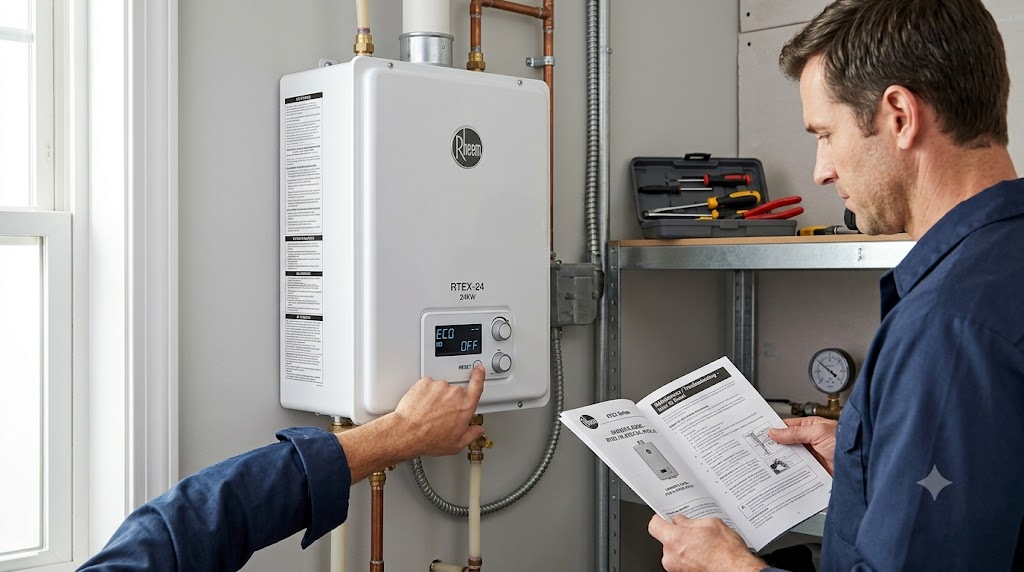 How to Reset the Rheem RTEX-24 (Full Guide) - Illustration 1