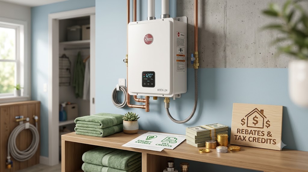 Rheem RTEX-24 Rebates and Tax Credits Guide - Illustration 1